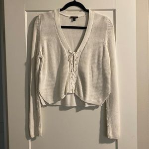 Express white sweater